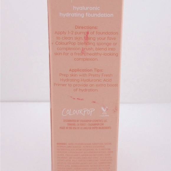 ColourPop Pretty Fresh HYDRATING Foundation Shade Medium 100V 1 fl oz Brand New - Picture 6 of 8